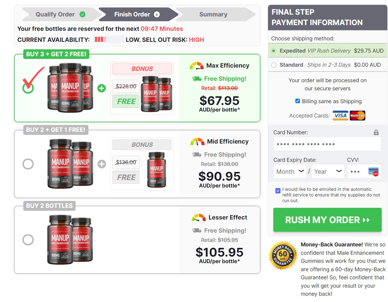 ManUP Gummies Australia Pricing